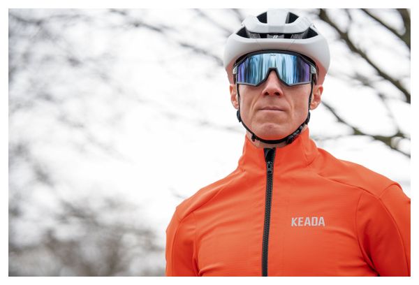 Veste Storm Orange - Veste de Cyclisme Thermique pour Homme