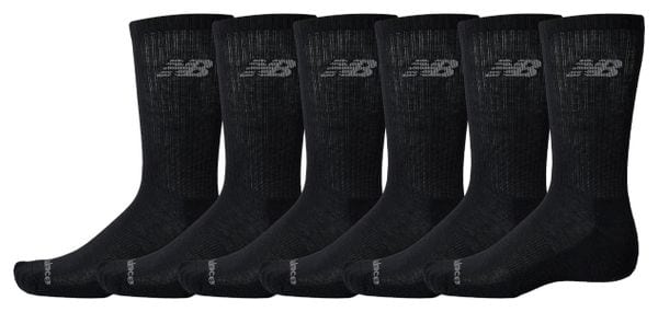 Calcetines (6 pares) New Balance Performance Basic Crew Negro