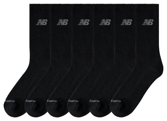 Chaussettes (6 paires) New Balance Performance Basic Crew Noir