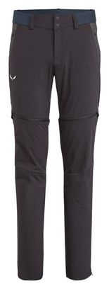 Pantalon Convertible Salewa Pedroc Durastretch Gris/Noir