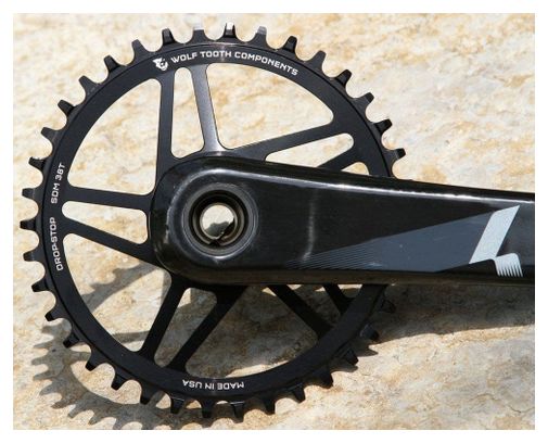 Ingranaggi Plateau Wolf Tooth Direct Mount per pedivelle Sram 3-Bolt Offset 3 mm Drop-Stop ST