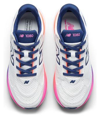 New Balance 1080 v15 hardloopschoenen Wit/Blauw/Roze Dames