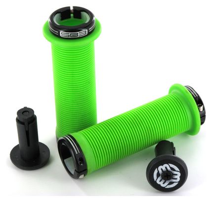 SB3 Grips Chula Lock-on  Noir/Vert 115 mm