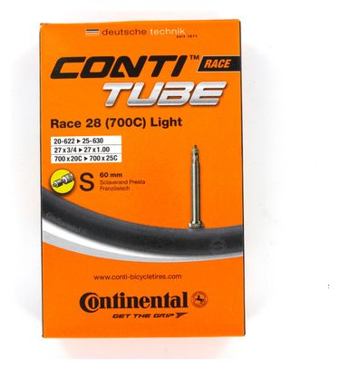 CONTINENTAL Luftfilter 700x20 / 25 Lichtventil presta 60 mm