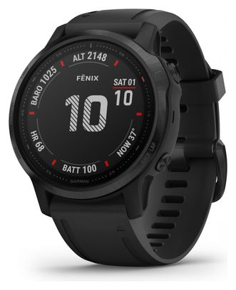 Montre GPS Garmin fenix 6S Pro Noir avec Bracelet Noir