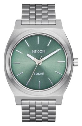 Montre Unisexe Nixon Time Teller Solar Silver/Vert