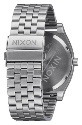 Nixon Time Teller Solar Unisex Horloge Zilver/Groen