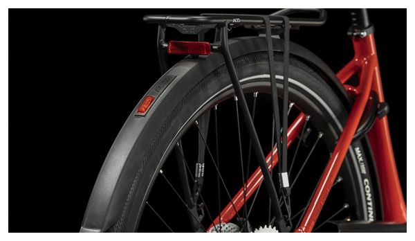 Cube Supreme Sport Hybrid Pro 500 Easy Entry Bicicletta elettrica da città Shimano Deore 10S 500 Wh 700 mm Rosso 2023