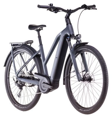 Cube Kathmandu Hybrid One 800 Trapeze Elektrische Hybride Fiets Shimano Cues 10S 800 Wh 700 mm Shadow Grey 2025