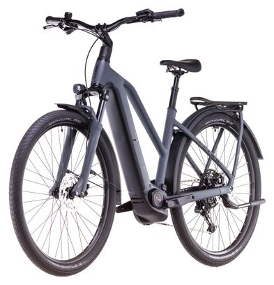 Cube Kathmandu Hybrid One 800 Trapeze Elektrische Hybride Fiets Shimano Cues 10S 800 Wh 700 mm Shadow Grey 2025