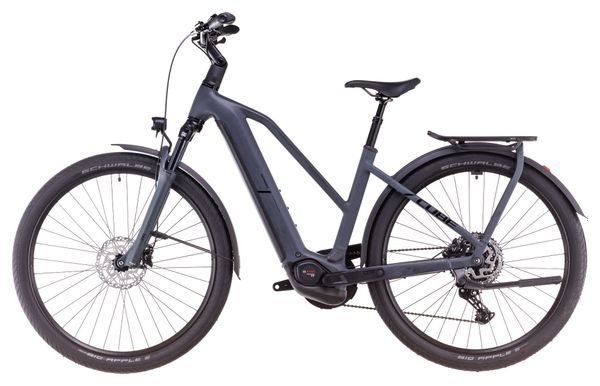 VTC Électrique Cube Kathmandu Hybrid One 800 Trapeze Shimano Cues 10V 800 Wh 700 mm Gris Shadow 2025