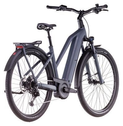 Cube Kathmandu Hybrid One 800 Trapeze Elektrische Hybride Fiets Shimano Cues 10S 800 Wh 700 mm Shadow Grey 2025