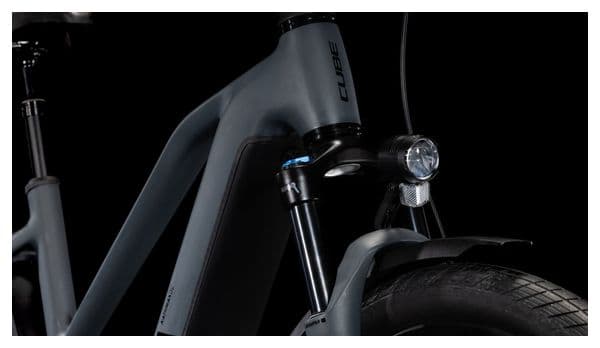 Cube Kathmandu Hybrid One 800 Trapeze Elektrische Hybride Fiets Shimano Cues 10S 800 Wh 700 mm Shadow Grey 2025