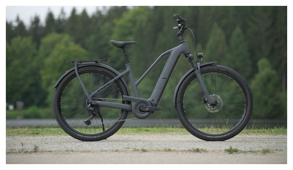 Cube Kathmandu Hybrid One 800 Trapeze Elektrische Hybride Fiets Shimano Cues 10S 800 Wh 700 mm Shadow Grey 2025