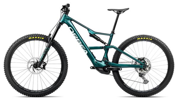 VTT Électrique Tout-Suspendu Orbea Rise LT H20 Shimano Deore/SLX 12V 630 Wh 29'' Vert Escape Splash Ice 2025