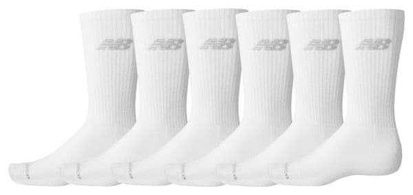 Calcetines (6 pares) New Balance Performance Basic Crew Blanco