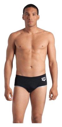 Bañador Arena One Big Logo Hombre de tiro bajo Negro/Plata