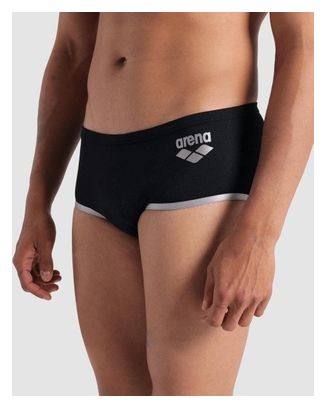 Bañador Arena One Big Logo Hombre de tiro bajo Negro/Plata