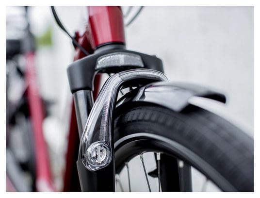 Trek District + 4 Lowstep 400wh Electric City Bike Shimano Nexus 7V Rage Red 2021