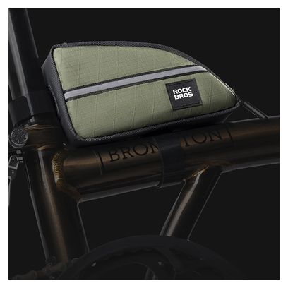 Sacoche de cadre triangulaire Rockbros 0.8L - Vert