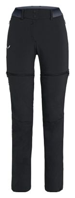 Salewa Pedroc Durastretch Women's Convertible Pants Black