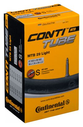 CONTINENTAL Inner Tube 29 x 1.75/2.4 LIGHT Presta Ref 0182321