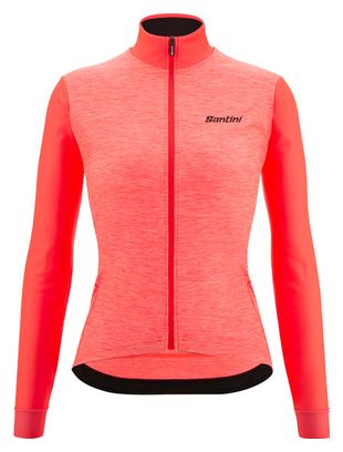 Santini Women's Long Sleeve Jersey Colore Puro Pink