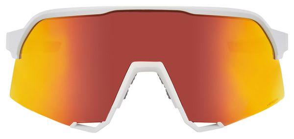 Lunettes 100% S3 Soft Tact White/Hiper Red Multilayer Mirror Lens