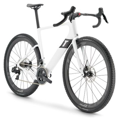 Gravel bike 3T RaceMax Italia Sram Rival eTap AXS 12V 700 mm White