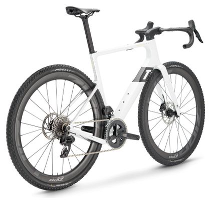 Gravel bike 3T RaceMax Italia Sram Rival eTap AXS 12V 700 mm White