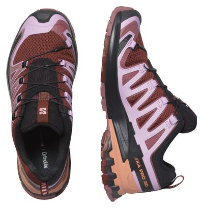 Salomon XA Pro 3D v9 Roze/Oranje Unisex Trailschoenen