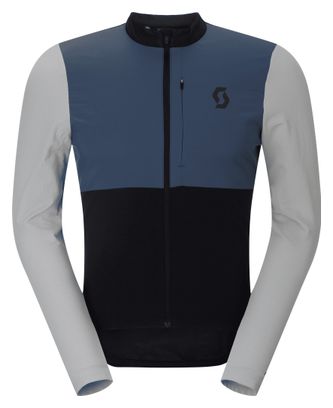 Maillot de manga larga Scott Endurance Warm negro/azul para hombre