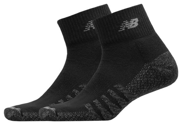 Chaussettes (2 paires) New Balance Coolmax Quarter Noir