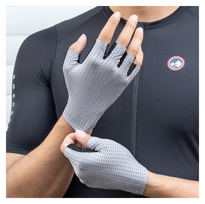Gants de cyclisme courts respirants Rockbros - Gris