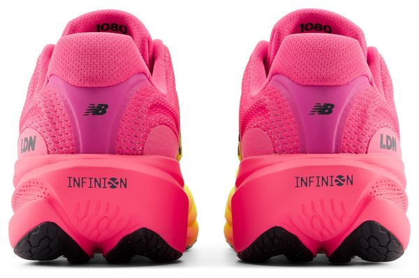 Zapatillas de running New Balance 1080 v15 TCS London Marathon Amarillo/Rosa para mujer