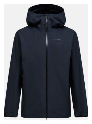 Chaqueta impermeable Peak Performance Treeline HIPE 2.5L negra para hombre
