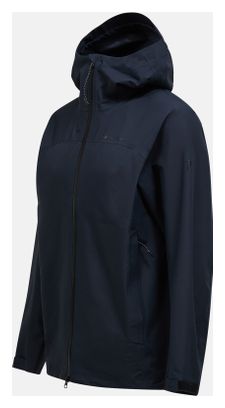 Chaqueta impermeable Peak Performance Treeline HIPE 2.5L negra para hombre