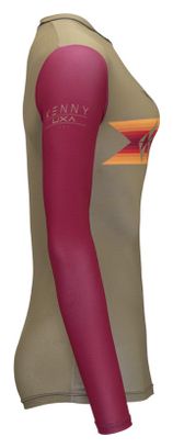 Maillot Manches Longues Femme Kenny Charger Marron / Rouge