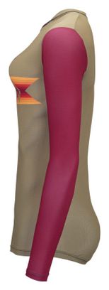 Maillot Manches Longues Femme Kenny Charger Marron / Rouge