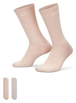 Nike Everyday Plus Pink Unisex Socks (x2)