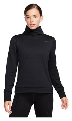 Camiseta Térmica <strong>Nike Therma-Fit Swift Element Negra de 1/2 Cremallera</strong> para Mujer