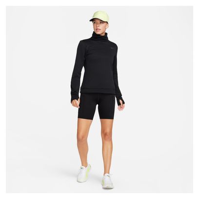 Camiseta Térmica <strong>Nike Therma-Fit Swift Element Negra de 1/2 Cremallera</strong> para Mujer