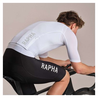 Maillot de manga corta Rapha Pro Team Training blanco/gris para hombre