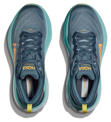 Hoka One One Bondi 8 Blu Arancione Scarpe da corsa da uomo