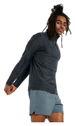 New Balance Space Dye Black Men's 1/2 Zip Top