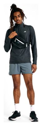 New Balance Space Dye Black Men's 1/2 Zip Top