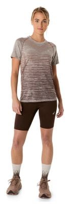 Women's Asics Road High Waist 8in Brown Shorts