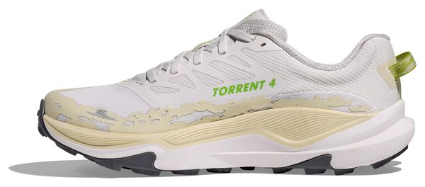 Hoka Torrent 4 Trailrunning-Schuhe Weiß/Grün Herren