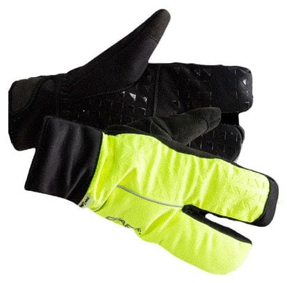 Craft Siberian 2.0 Split Finger glove Gloves Yellow Black Unisex