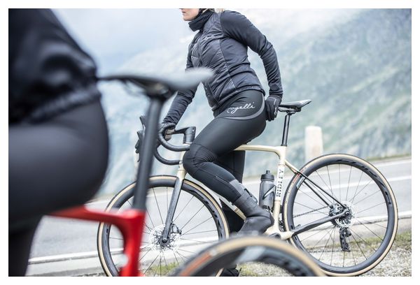 Radhose Long Velo Mit Bretelless Mit Fell Rogelli Deep Winter - Damen - Schwarz